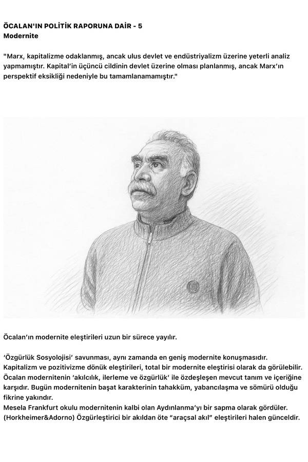 Öcalan'ın Politik Raporuna Dair — 5 kapağı