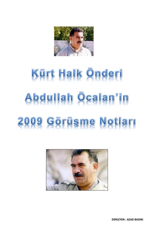 Abdullah Öcalan — 2009 Görüşme Notları kapağı