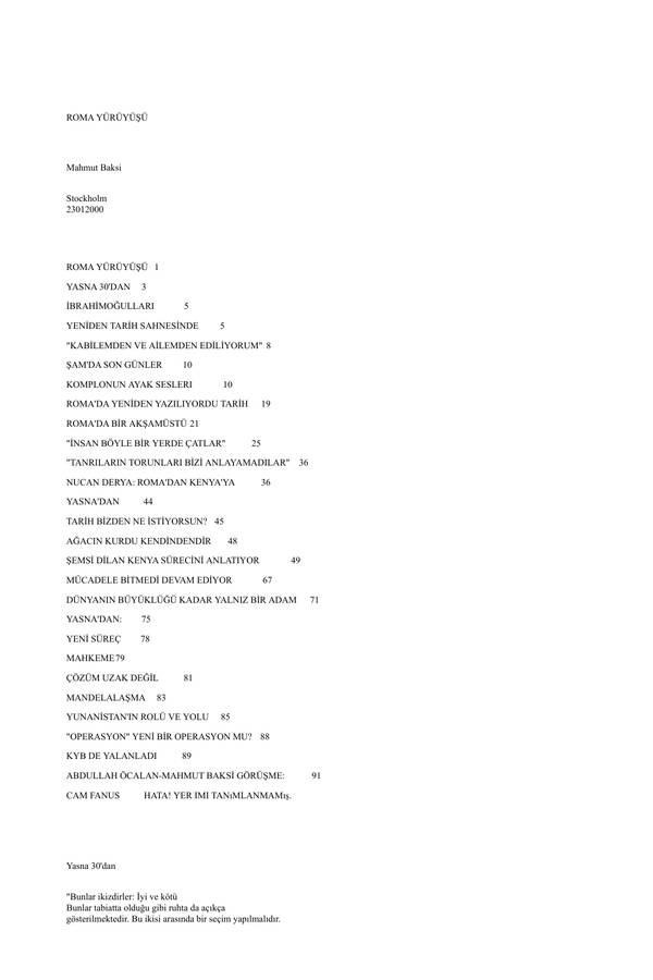 Roma Yürüyüşü — M. Baksi kapağı