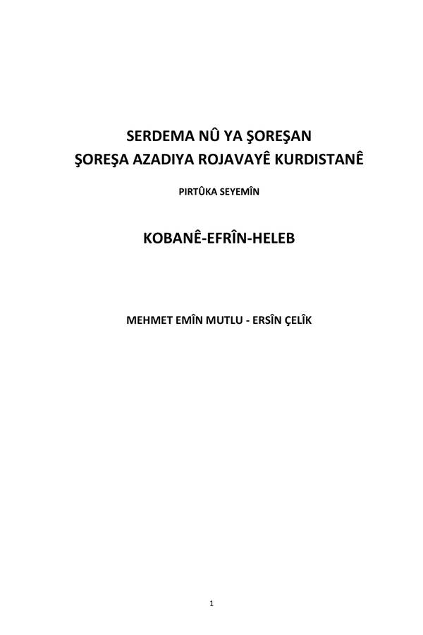 Şoreşa Rojava-3 kapağı