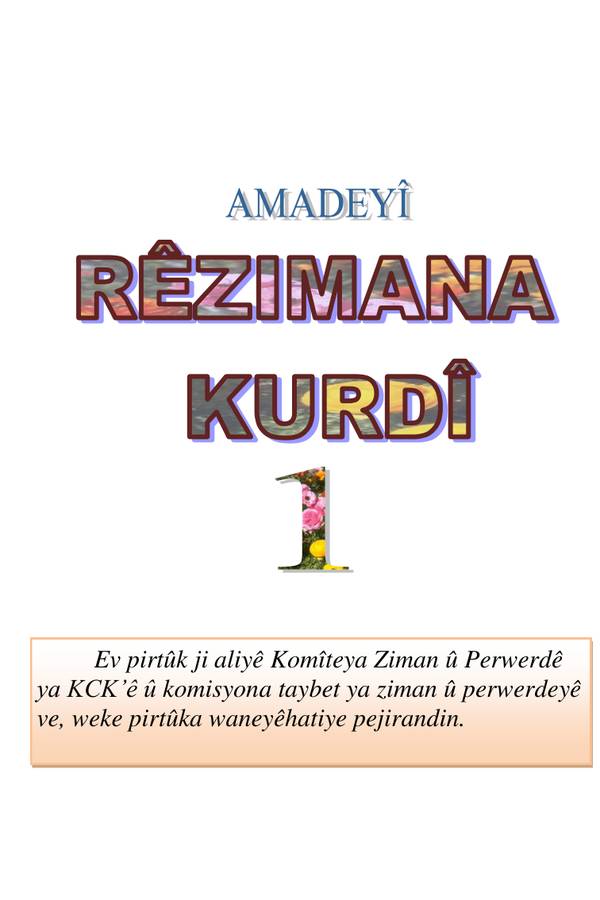 Rêziman Amadayi 1 kapağı