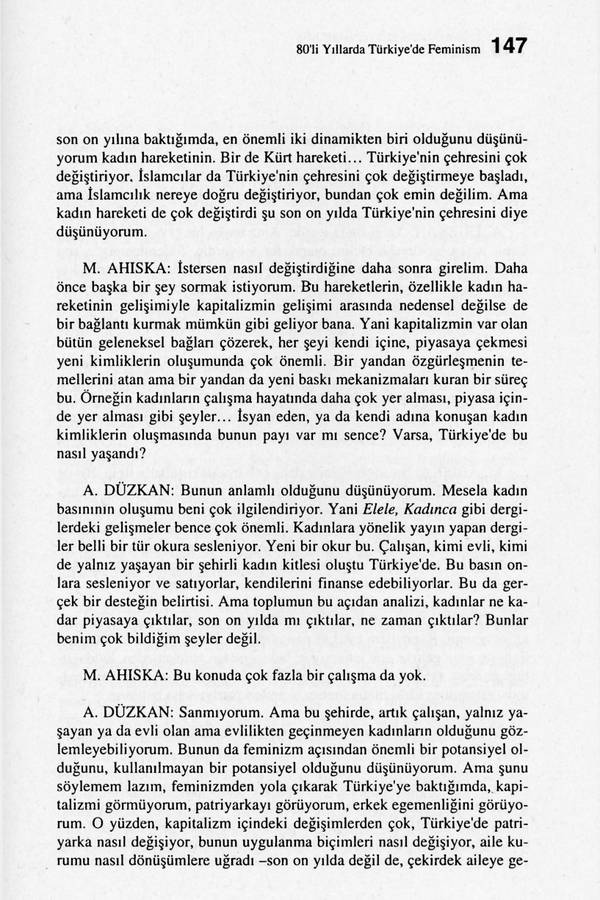 Ayse Düzkan, Meltemahiska- 80'li Yillarda Türkiye'de Feminizm kapağı