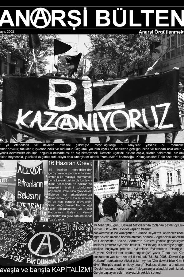 Anarşi Bülten — Sayı 5 kapağı