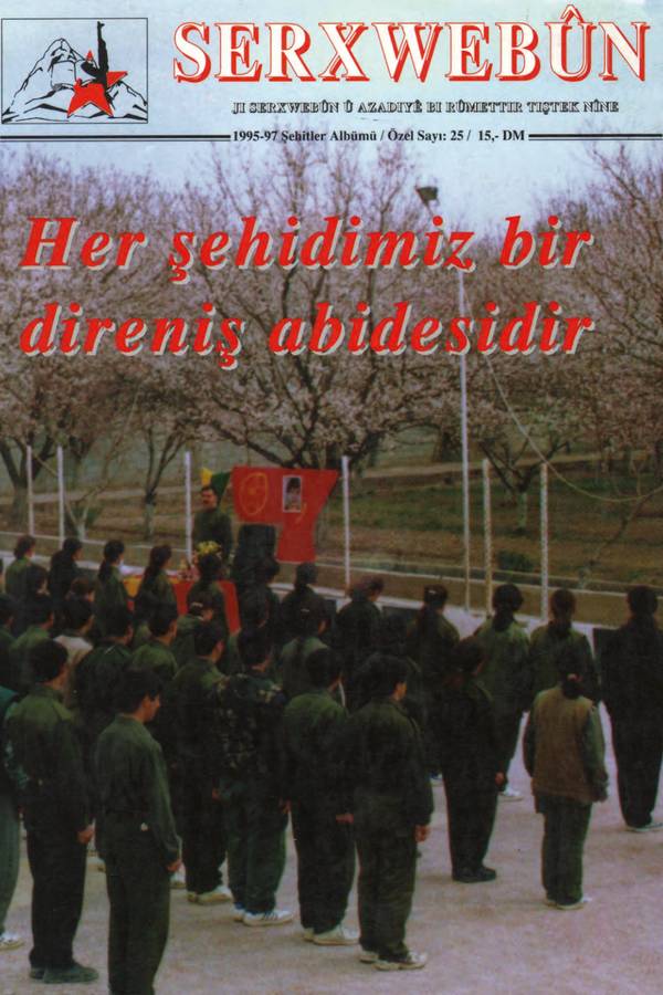 Serxwebûn — Özel Sayı 25 1995-1997 Şehitler Albümü kapağı