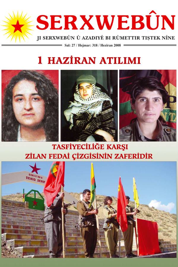 Serxwebûn — Haziran 2008. Sayı 318 kapağı