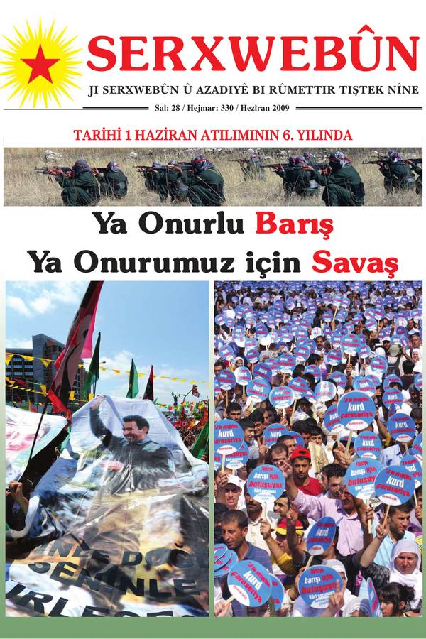 Serxwebûn — Haziran 2009. Sayı 330 kapağı
