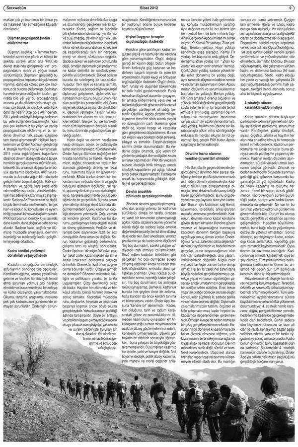 Serxwebûn — Subat 2012. Sayı 362 kapağı