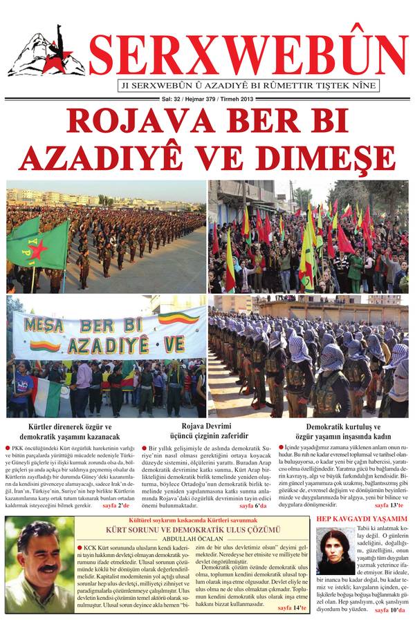 Serxwebûn — Temmuz 2013. Sayı 379 kapağı