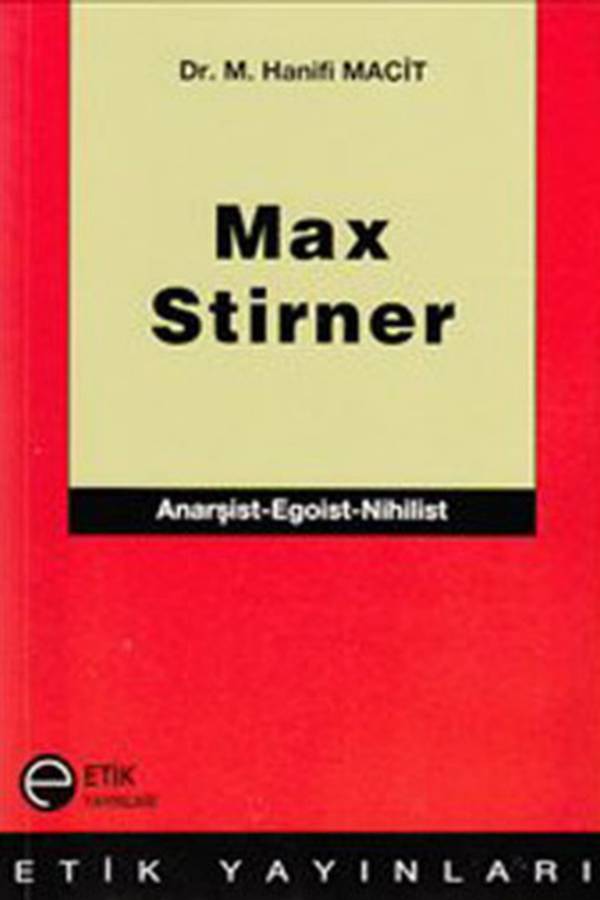 Max Stirner — Muhammet Hanifi Macit kapağı