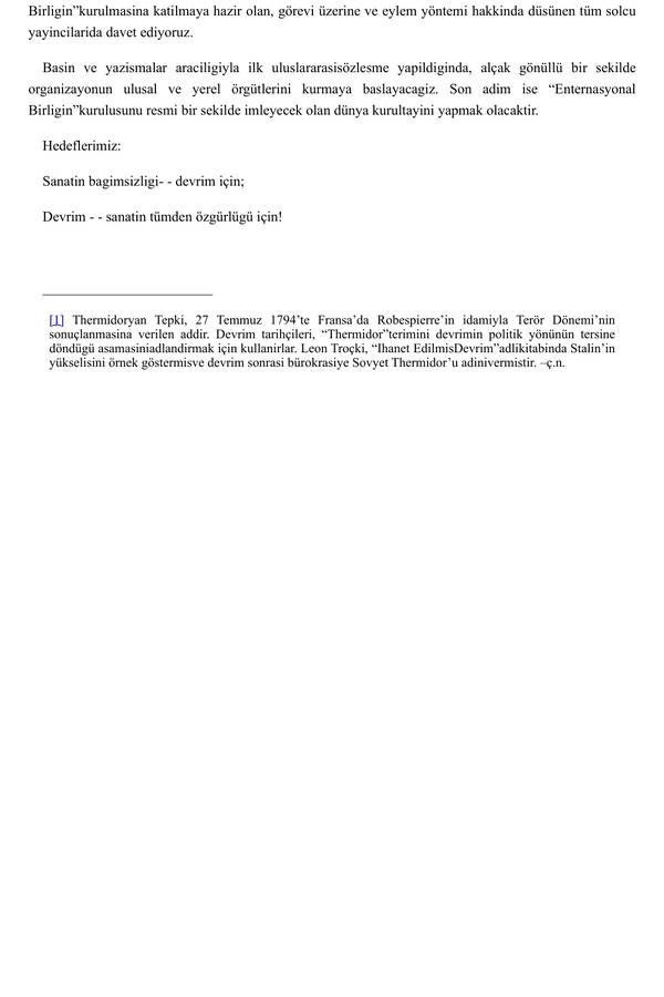 Manifesto Özgür — ve Devrimci Bir Sanata Doğru kapağı