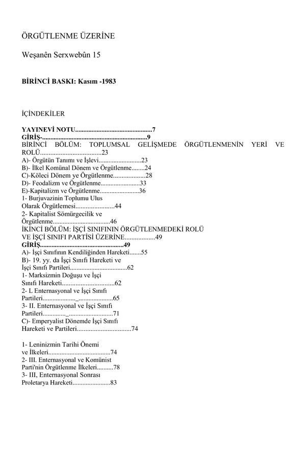Orgutlenme — Uzerine — Ws kapağı