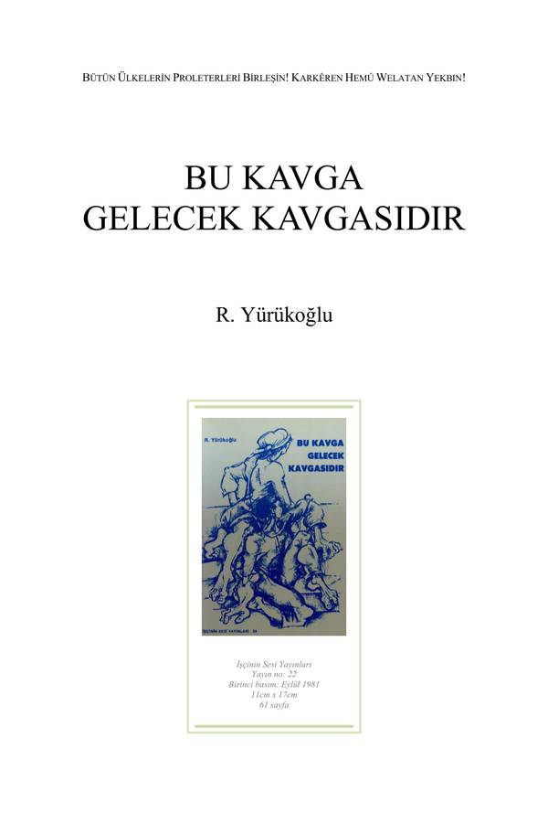 Bu Kavga Gelecek Kavgasıdır kapağı