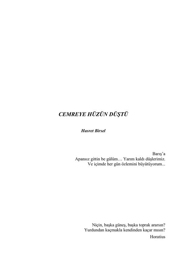 Cemreye Hüzün Düştü kapağı