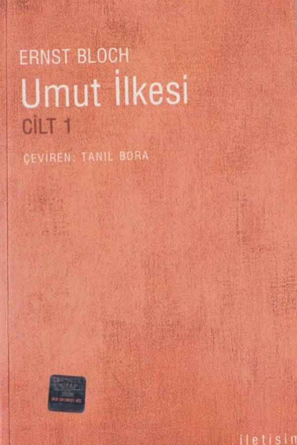 Ernst Bloch Umut — İlkesi Cilt 1 kapağı