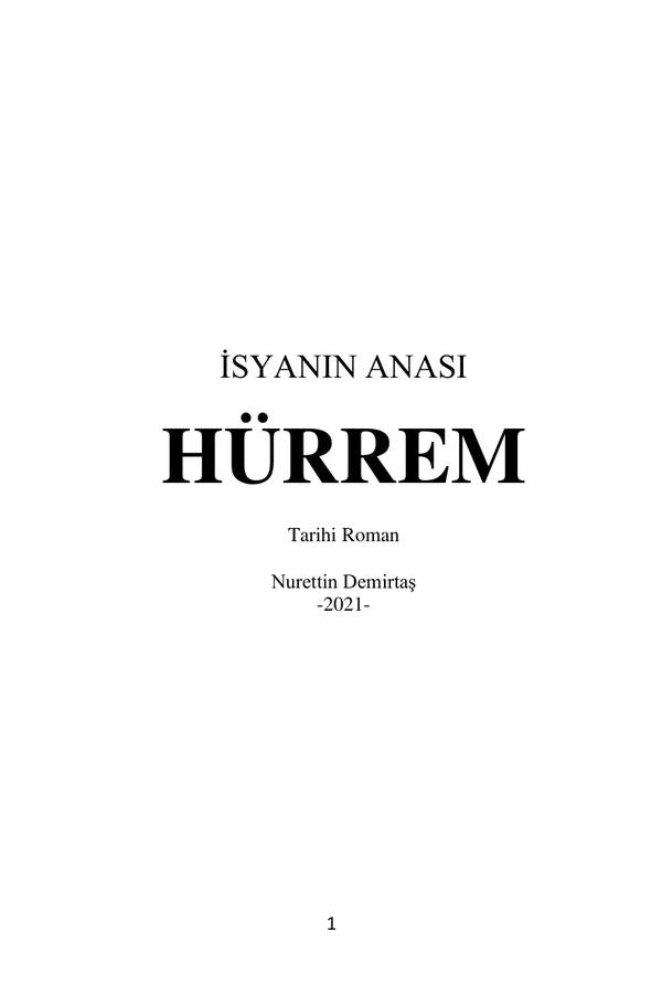 Hürrem Türkçe kapağı