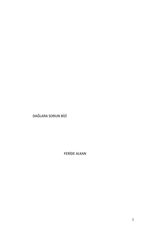 Dağlara Sorun Bizi kapağı