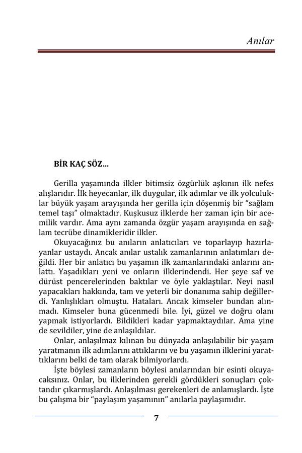 Gerîla Anıları kapağı