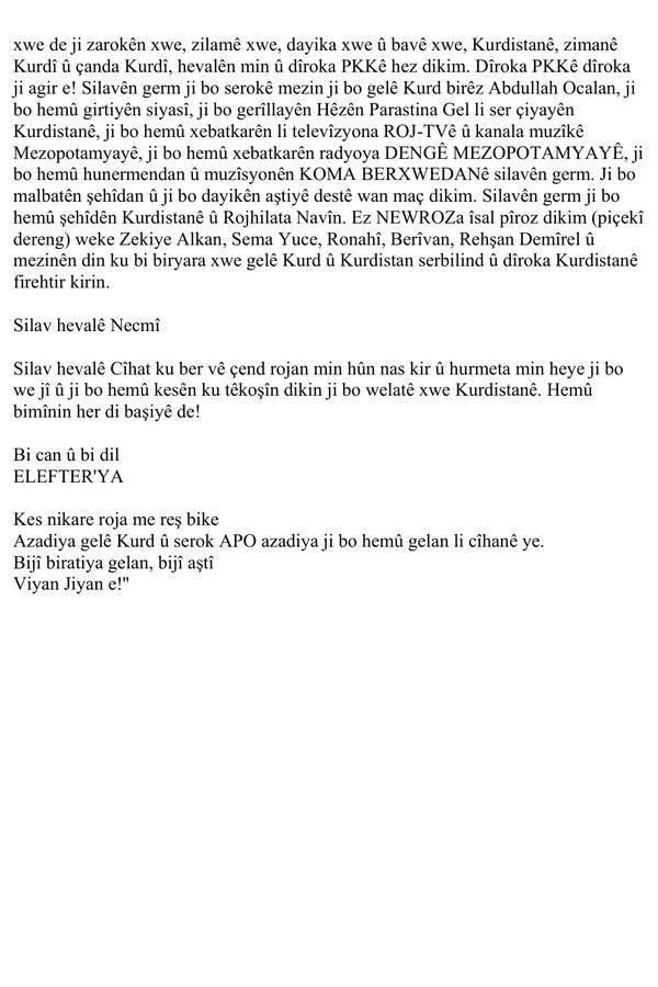 Bedenini Ateşe Veren Yunanlı Elefteriya Mektubu kapağı