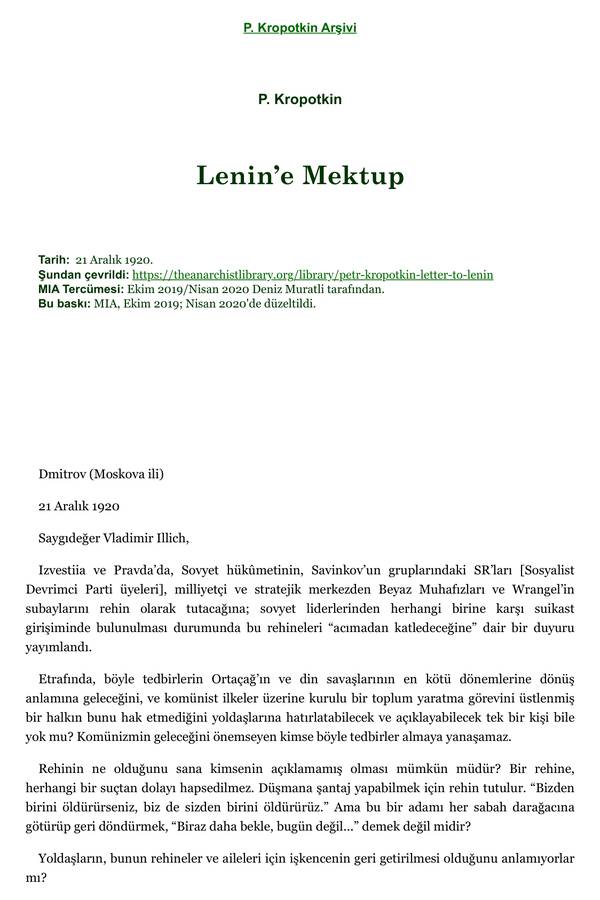 Lenine Mektup kapağı